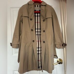 Burberry Gabardine Kids Trench Coat (Fits Woman XS)